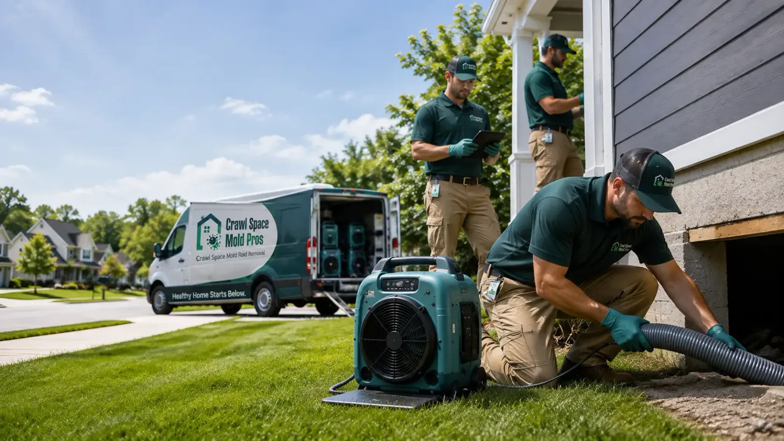 Crawl Space Mold Removal in Bismarck, IL